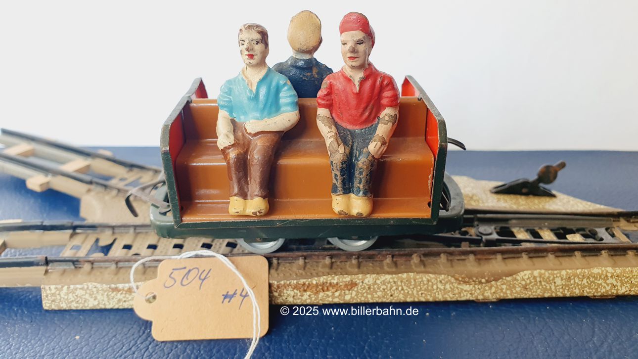 Arbeiterwagen mit dunkelbrauner Bank