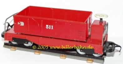 red tipper with white brke / dump handle