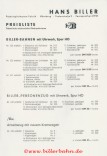 Preisliste 1964 Seite 1