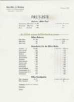 Price list 1949/50